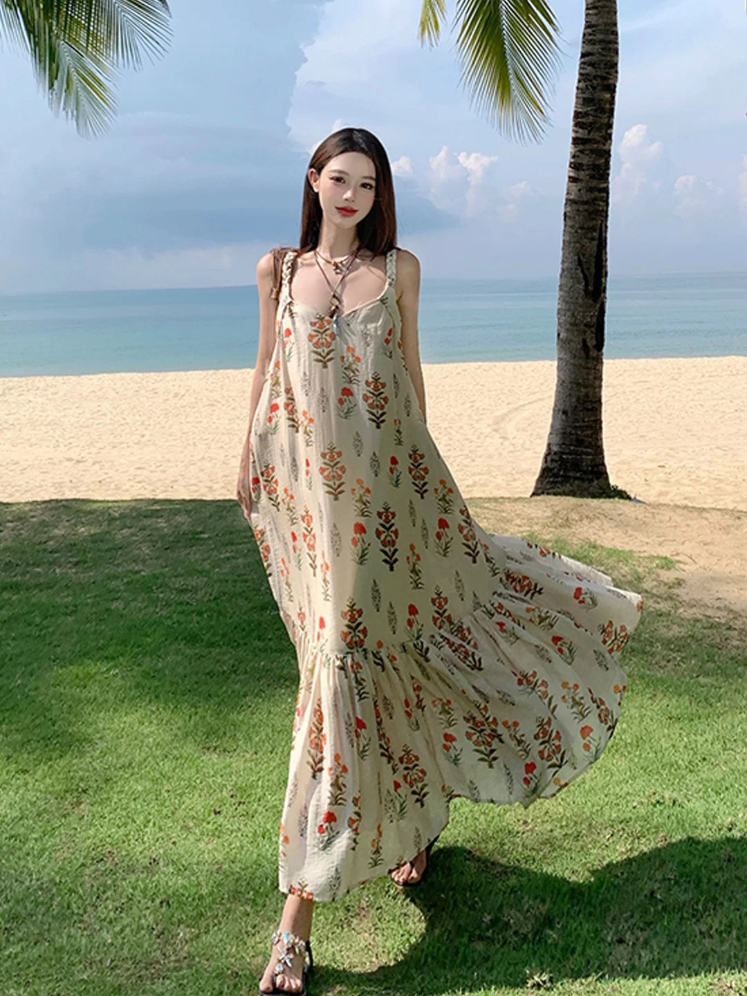 Taking slay notes floral dress CD755 images